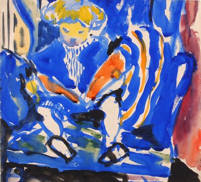 Child Reading by H. Lyman Sayen