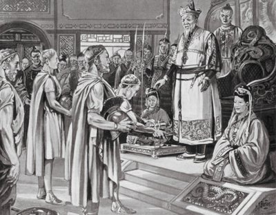 The Chinese Emperor receives a Mission by H. M. (after) Burton