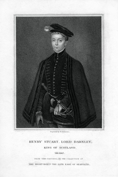 Henry Stuart, Lord Darnley, Second Husband of Mary, Queen of Scots by H. Robinson