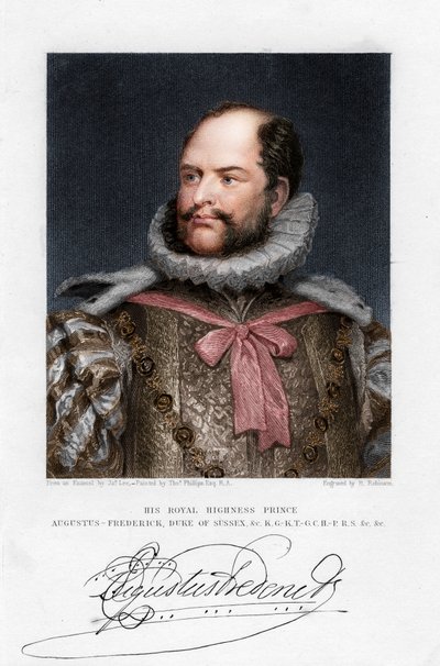 Prince Augustus Frederick, Duke of Sussex by H. Robinson