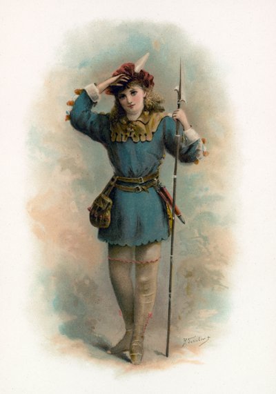 Rosalind from As You Like It by H. Saunders
