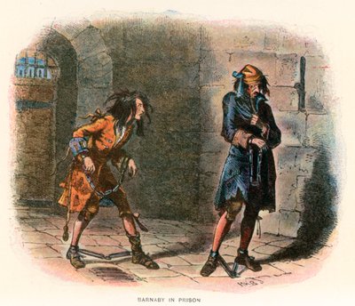 Illustration for Barnaby Rudge by Hablot Knight (1815-92) (after) Browne