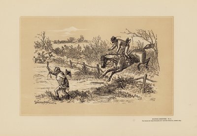 Hunting Sketches, No 9, Look Out by Hablot Knight (1815 92) Browne
