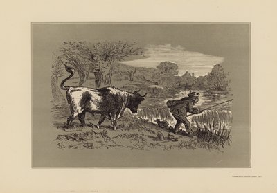 Angling Sketches, No 1, Look Behind by Hablot Knight (1815 92) Browne