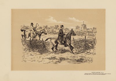 Hunting Sketches, No 11, A Sporting Parson by Hablot Knight (1815 92) Browne