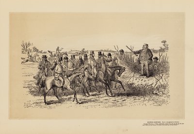 Hunting Sketches, No 2, An Agricultural Lecture by Hablot Knight (1815 92) Browne