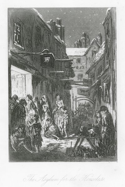 London Streets: The Asylum for the Houseless by Hablot Knight (1815 92) Browne