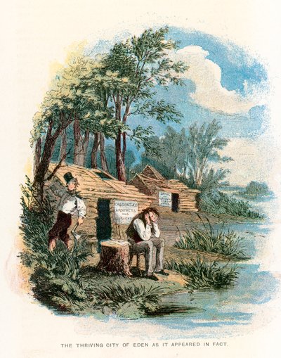 Illustration for Martin Chuzzlewit by Hablot Knight Browne