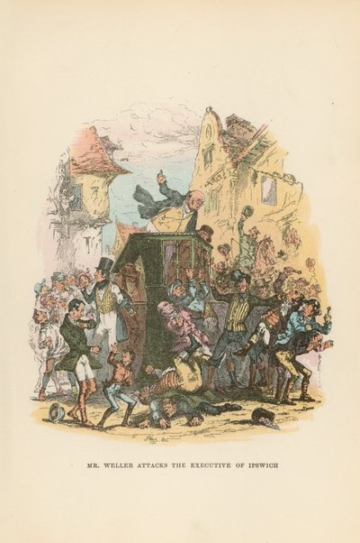 Illustration for Pickwick Papers by Hablot Knight Browne