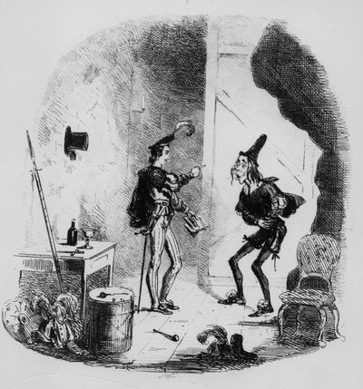 Nicholas Instructs Smike in the Art of Acting, Illustration from 