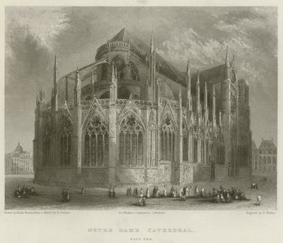 Notre Dame Cathedral, East End by Hablot Knight Browne
