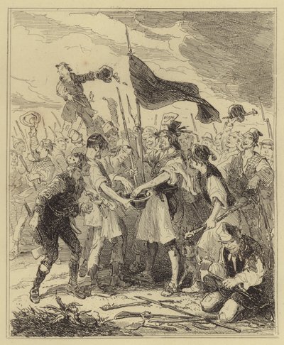 Rioters Bathing Their Standard Bearer