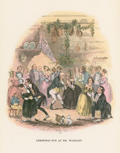 Scene from The Posthumous Papers of the Pickwick Club by Charles Dickens by Hablot Knight Browne