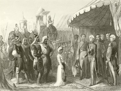 Submission of the Maharajah Dhuleep Singh to Sir Henry Hardinge by Hablot Knight Browne
