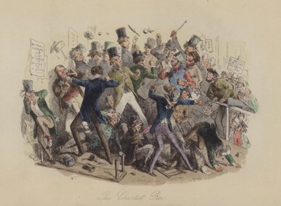 The Chartist Row by Hablot Knight Browne