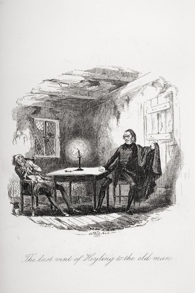 The Last Visit of Heyling to the Old Man by Hablot Knight Browne