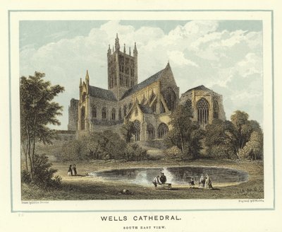 Wells Cathedral, South East View by Hablot Knight Browne