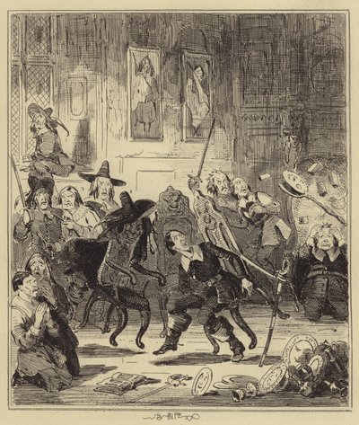 Witchery at Woodstock by Hablot Knight Browne