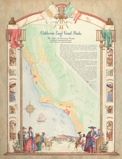Map: California Land Grant Study by Hal Blakeley