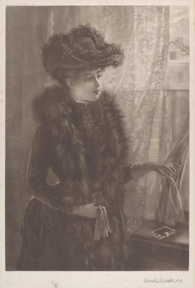Untitled (Lady in Furs) by Hamilton Hamilton