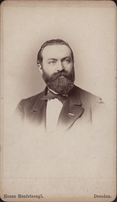Portrait of the Cellist and Composer Friedrich Grützmacher by Hanns Hanfstaengl