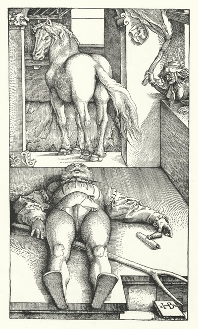The Bewitched Groom by Hans (after) Baldung Grien