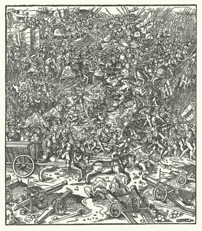 Battle of Guinegate, France, 7 August 1479 by Hans (after) Burgkmair