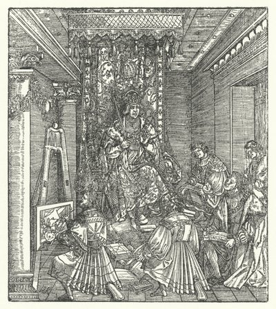 The Prince with the Proclaimers of His Glory by Hans (after) Burgkmair