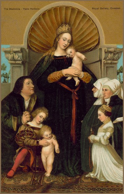 Darmstadt Madonna by Hans (after) Holbein the Younger