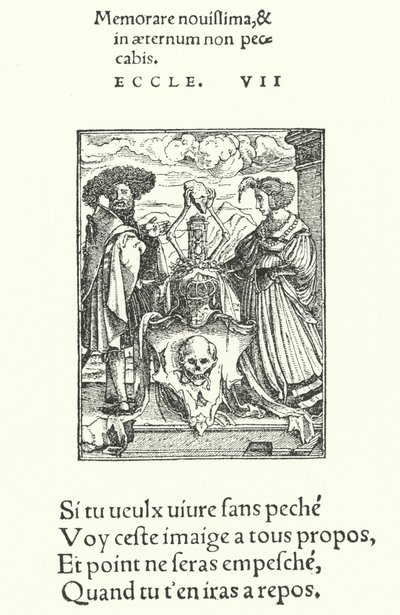 The Allegorical Escutcheon of Death by Hans (after) Holbein the Younger
