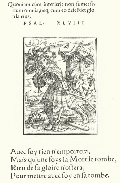 The Count (engraving) by Hans (after) Holbein the Younger