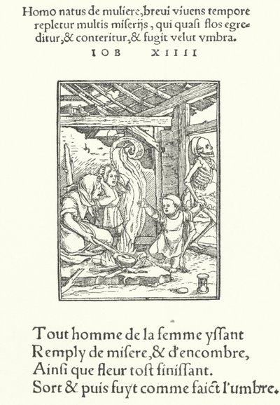 The Mother and Young Child (engraving) by Hans (after) Holbein the Younger