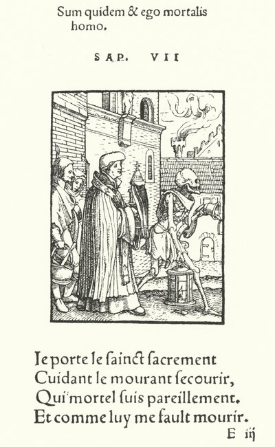 The Priest (engraving) by Hans (after) Holbein the Younger