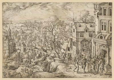 The Story of Tobias in a Wide Landscape by Hans Bol