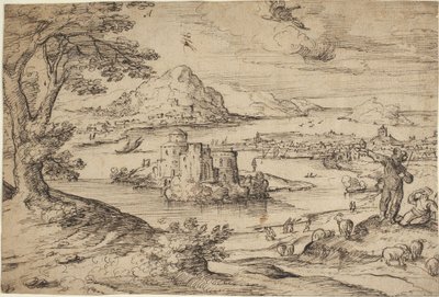 Landscape with the Fall of Icarus by Hans Bol