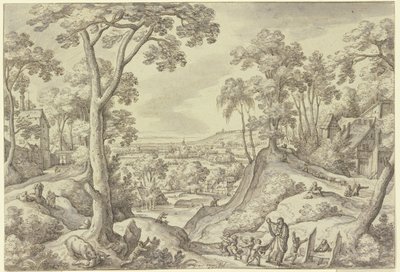 Landscape with the Prophet Elisha by Hans Bol