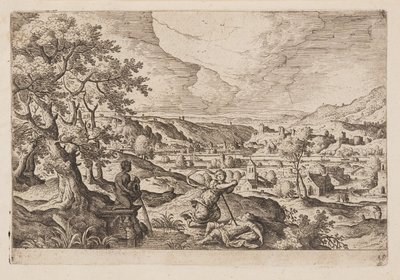 Plate 19, from Landscapes with Scenes from the Old and New Testament and Ovid