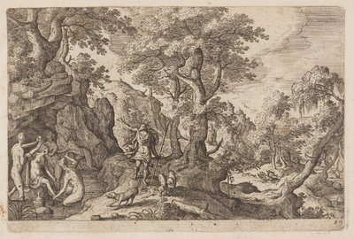 Plate 29, from Landscapes with Scenes from the Old and New Testament and Ovid’s Metamorphoses by Hans Bol