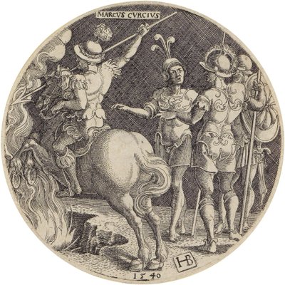 Marcus Curtius by Hans Brosamer