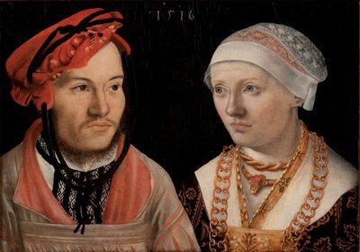 Portrait of a Couple by Hans Brosamer
