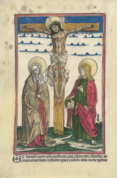 Christ on the Cross with the Virgin and Saint John by Hans Burgkmair I
