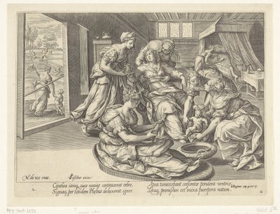 Birth of the Son of the Shunammite Woman by Hans Collaert (I)