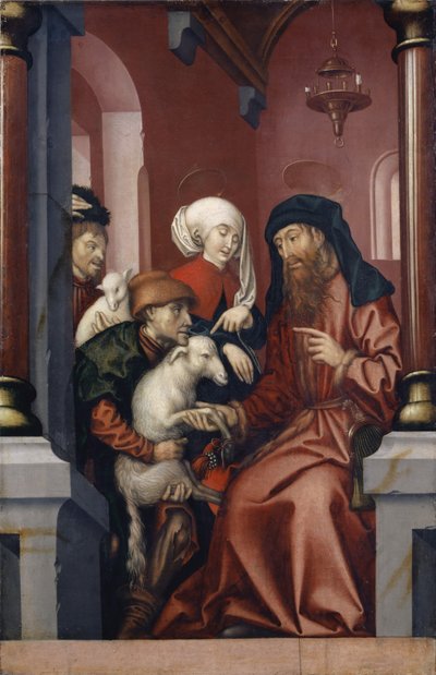 Joachim and Anne Choosing a Lamb for Sacrifice by Hans Fries