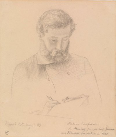 Hermann Kauffmann by Hans Gude