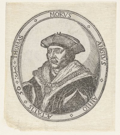Portrait of Thomas More by Hans Holbein (II) (attributed to)