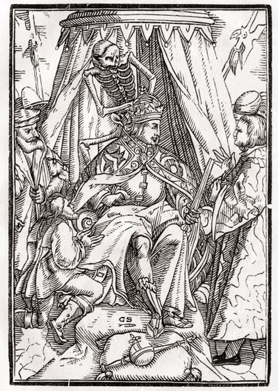Death Comes for the Emperor, engraved by Georg Scharffenberg, from 