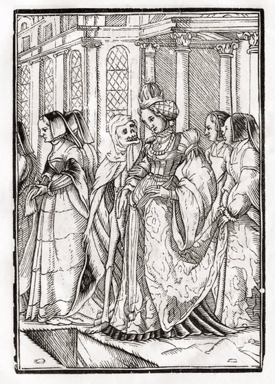 Death Comes for the Empress, Engraved by Georg Scharffenberg, from 