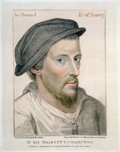Henry Howard, Earl of Surrey (c.1517-47) Engraved by Francesco Bartolozzi (1727-1815) by Hans Holbein der Jüngere