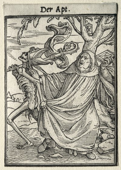 Dance of Death: The Abbot by Hans Holbein the Younger