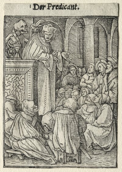 Dance of Death: The Preacher by Hans Holbein the Younger